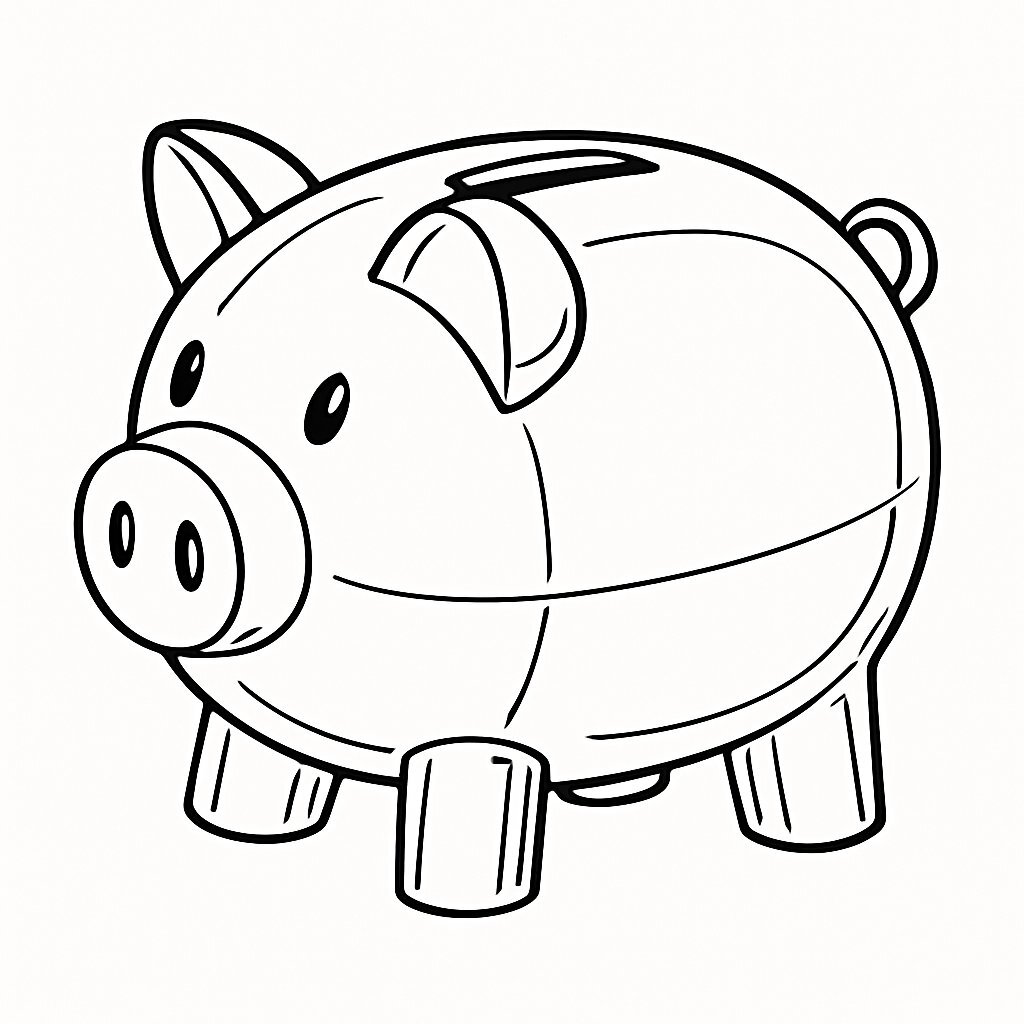 Metallic Piggy Bank