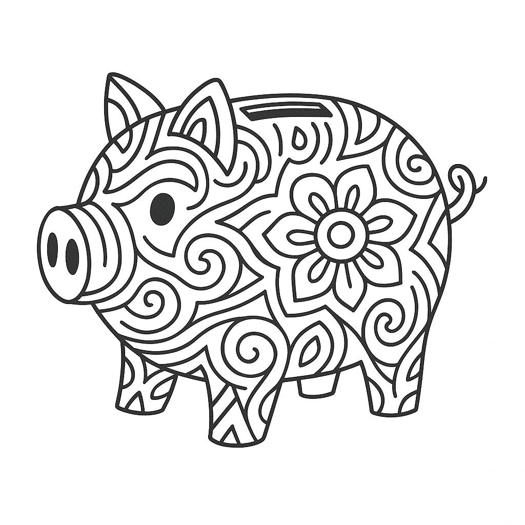 Artistic Piggy Bank