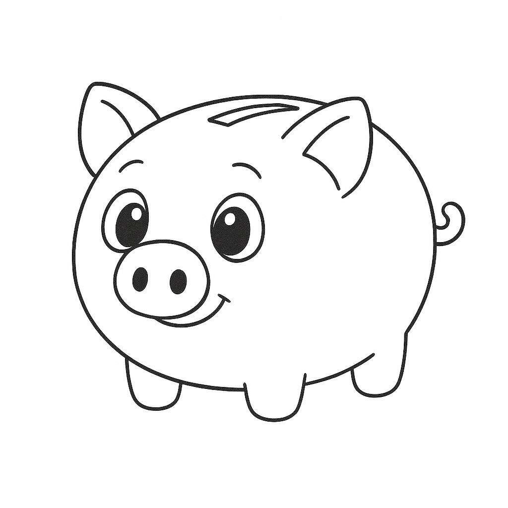 Cartoon Piggy Bank