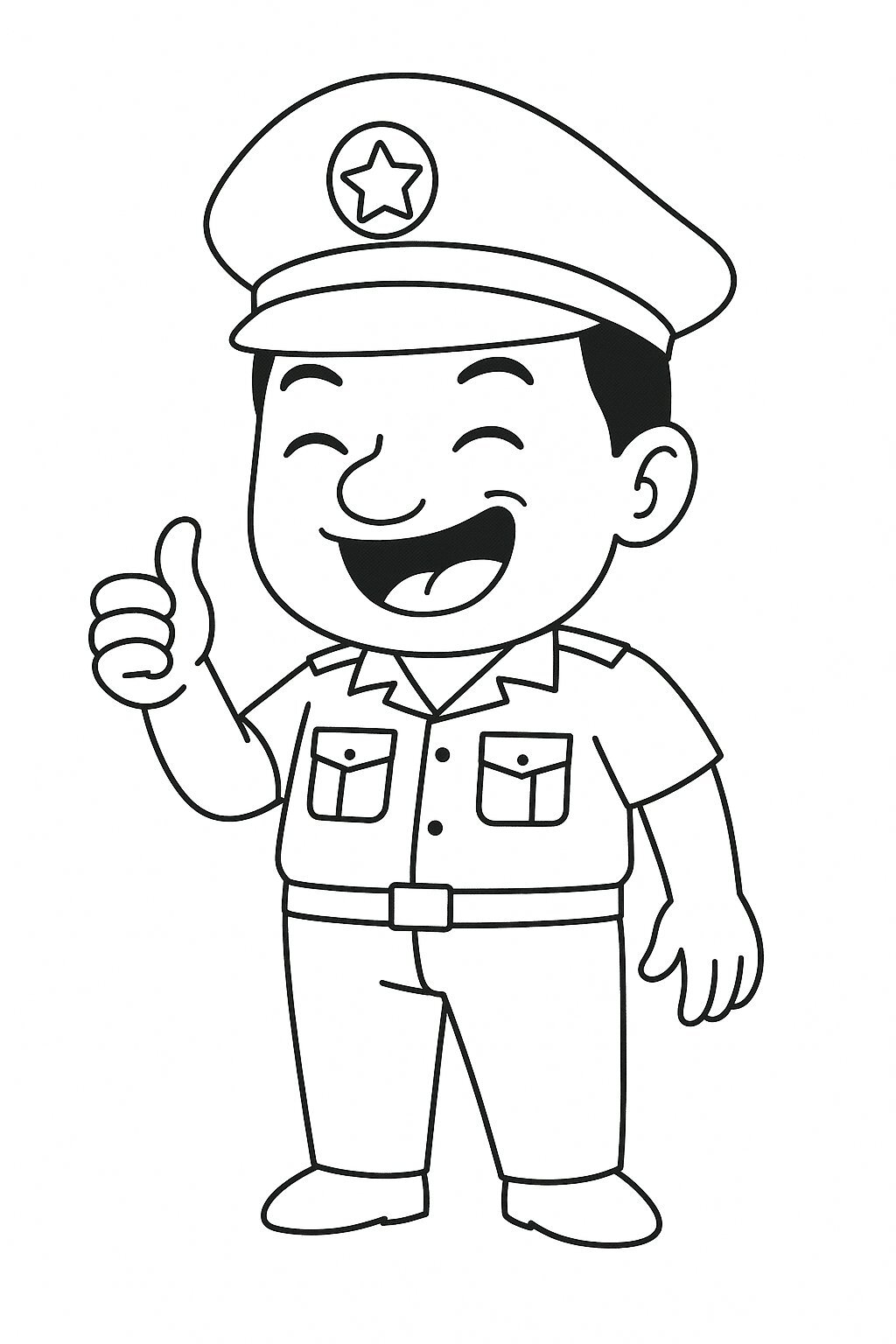 Police Coloring Pages for Kids 2026 – Free PDF Download