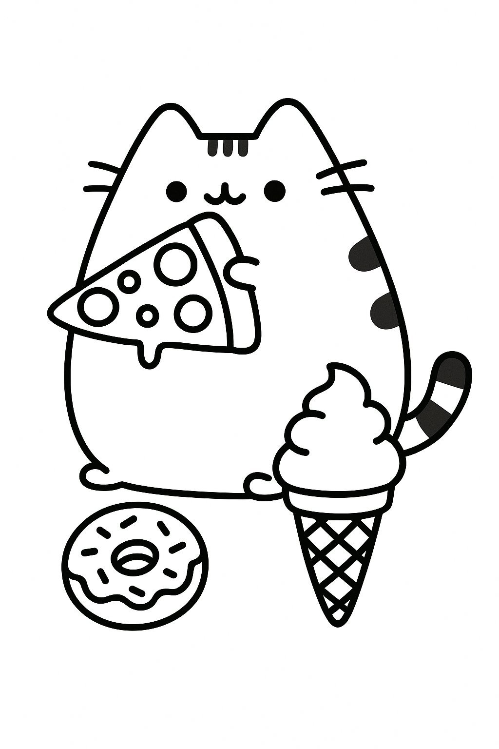 Pusheen and Food