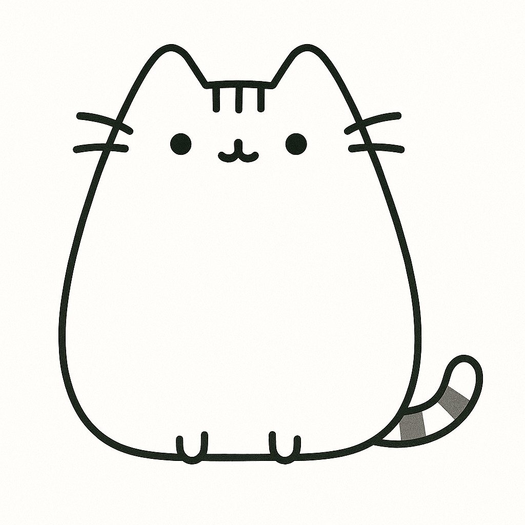 Minimalist Pusheen