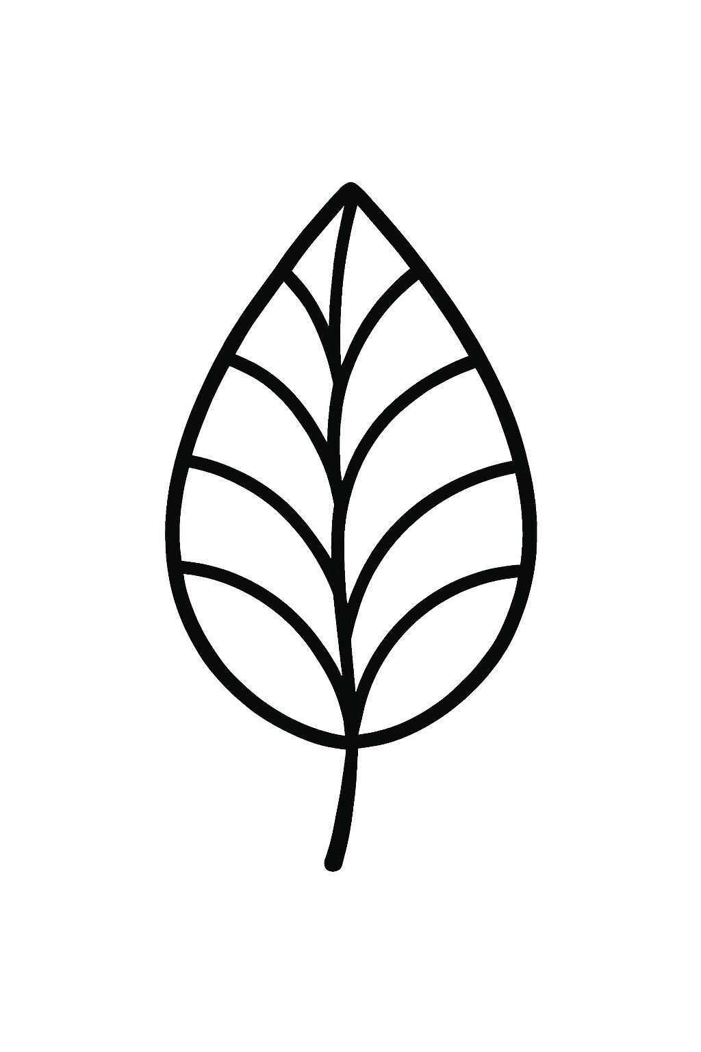 Simple Leaf Coloring Pages for Kids 2026 - Download PDF