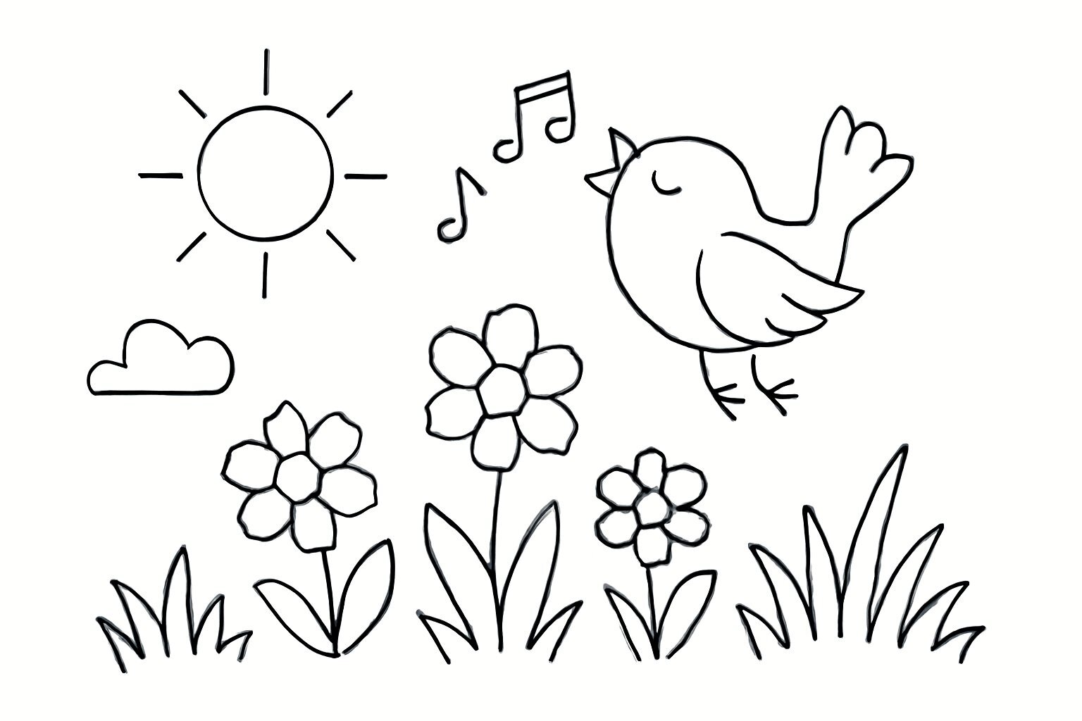 Sunny Sky Coloring Pages for Kids 2026