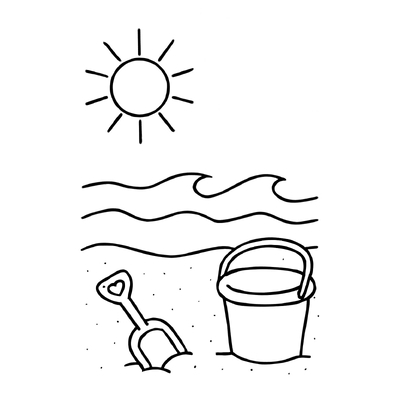Beach Coloring Pages for Kids 2026