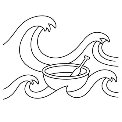 Beautiful Basket Boat Coloring Pages for Kids – Free Download 2026
