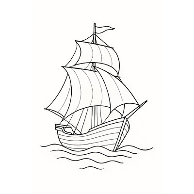 Beautiful Ship Coloring Pages for Kids – Free PDF Download 2026