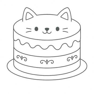 Cake Coloring Pages for Kids 2026 – Fun PDF Download