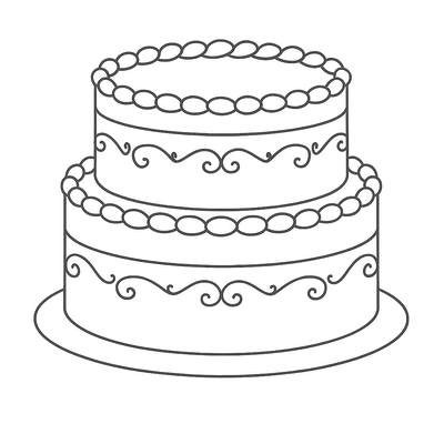 Cake Coloring Pages for Kids 2026 – Fun PDF Download