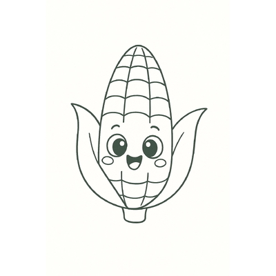 Corn Coloring Pages for Kids 2026 – Free PDF Download