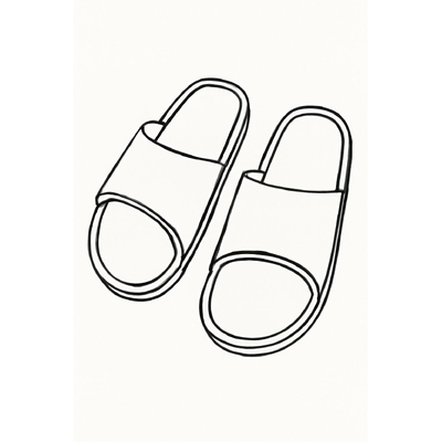 Cute Sandal Coloring Pages for Kids – Free Download 2026