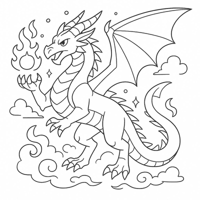 Dragon Coloring Pages for Kids 2026 – Beautiful Coloring Sheets