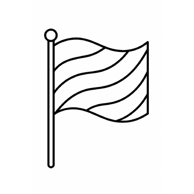 Flag Coloring Pages for Kids 2026 – Free PDF Download