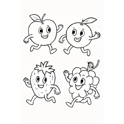 Fruit Coloring Pages for Kids 2026 – Free PDF Download