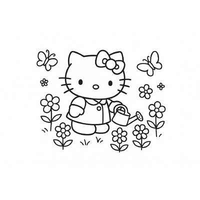 Hello Kitty Coloring Pages for Kids 2026 – Free PDF Sheets
