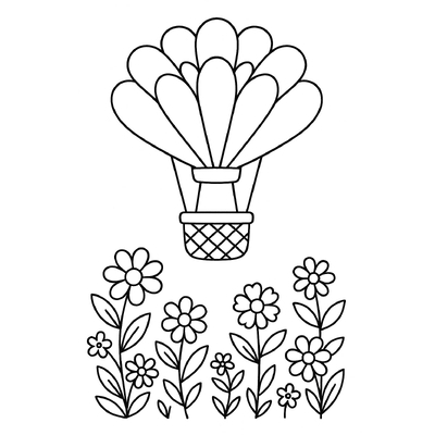 Hot Air Balloon Coloring Pages for Kids 2026 – Free PDF Sheets
