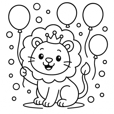 Lion Coloring Pages for Kids 2026 – Lively PDF Download