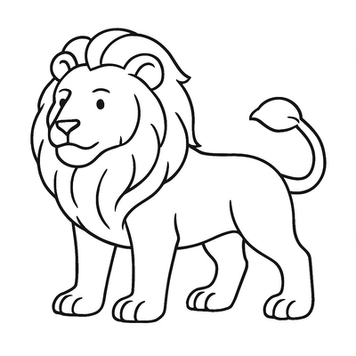 Lion Coloring Pages for Kids 2026 – Lively PDF Download