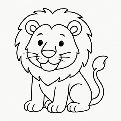 Lion Coloring Pages for Kids 2026 – Lively PDF Download