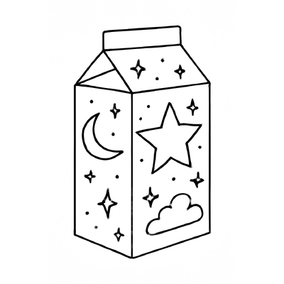 Milk Carton Coloring Pages for Kids 2026 - Cute Coloring Pictures