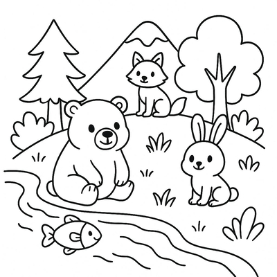 Nature Coloring Pages for Kids 2026