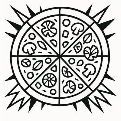 Pizza Coloring Pages for Kids 2026 – Easy PDF Download