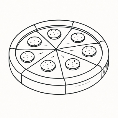 Pizza Coloring Pages for Kids 2026 – Easy PDF Download