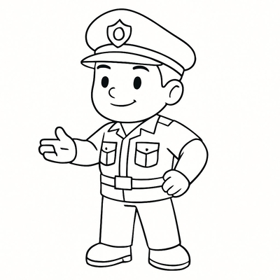 Police Coloring Pages for Kids 2026 – Free PDF Download