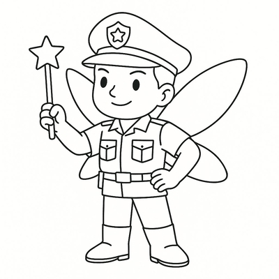 Police Coloring Pages for Kids 2026 – Free PDF Download