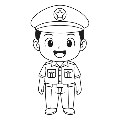 Police Coloring Pages for Kids 2026 – Free PDF Download