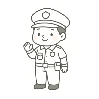 Police Coloring Pages for Kids 2026 – Free PDF Download