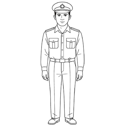 Police Coloring Pages for Kids 2026 – Free PDF Download