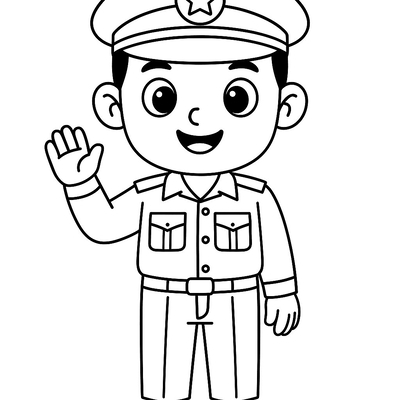 Police Coloring Pages for Kids 2026 – Free PDF Download