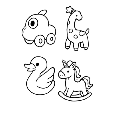 Preschool Toy Coloring Pages for Kids 2026