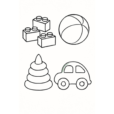 Preschool Toy Coloring Pages for Kids 2026