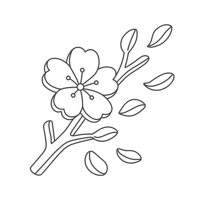 Sakura Coloring Pages for Kids 2026 – Lively PDF Download