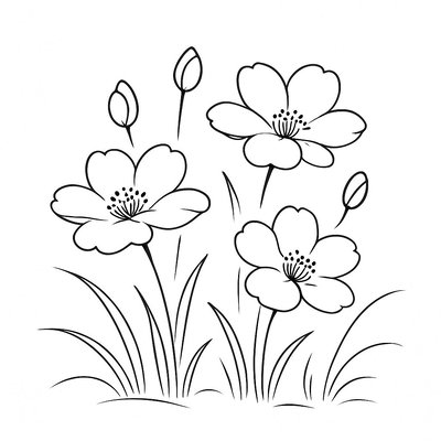 Spring Flower Garden Coloring Pages for Kids 2026