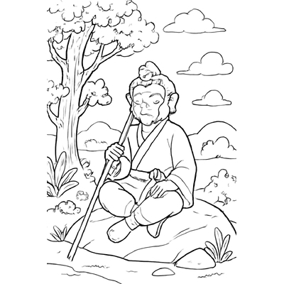 Sun Wukong Coloring Pages for Kids 2026 – Beautiful Coloring Sheets