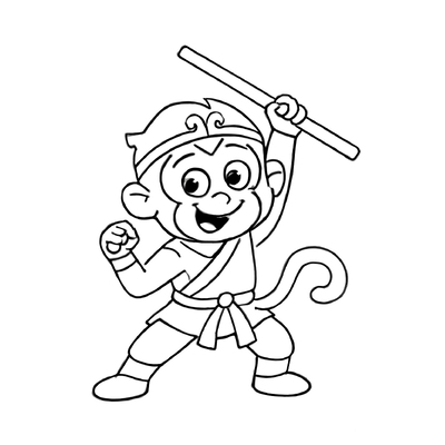 Sun Wukong Coloring Pages for Kids 2026 – Beautiful Coloring Sheets