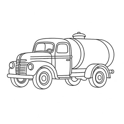 Tanker Truck Coloring Pages for Kids 2026 – Beautiful Coloring Sheets