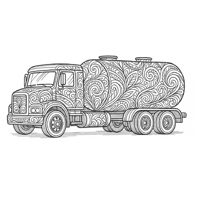 Tanker Truck Coloring Pages for Kids 2026 – Beautiful Coloring Sheets