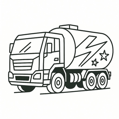 Tanker Truck Coloring Pages for Kids 2026 – Beautiful Coloring Sheets
