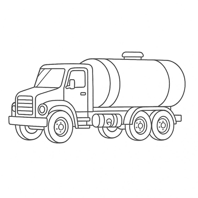Tanker Truck Coloring Pages for Kids 2026 – Beautiful Coloring Sheets
