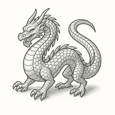Three-Headed Dragon Coloring Pages for Kids 2026 – Download PDF