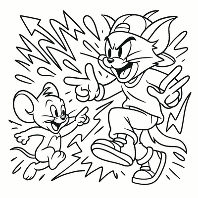 Tom and Jerry Coloring Pages for Kids 2026 – Fun Coloring Sheets