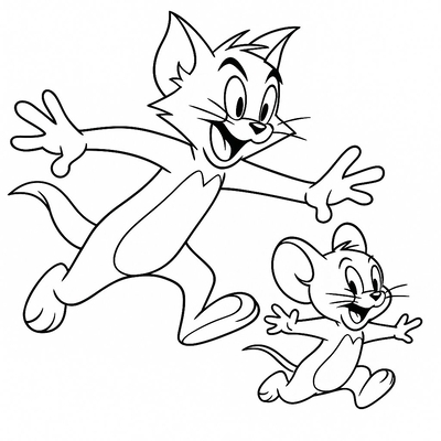 Tom and Jerry Coloring Pages for Kids 2026 – Fun Coloring Sheets