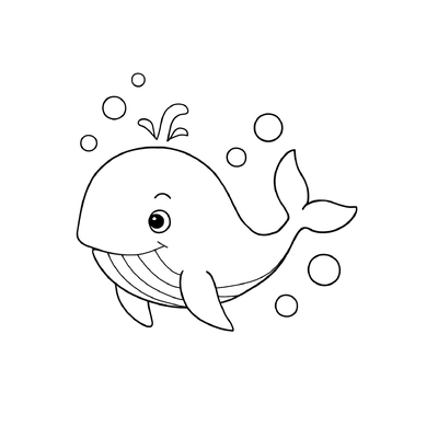 Whale Coloring Pages for Kids 2026 – Fun PDF Download