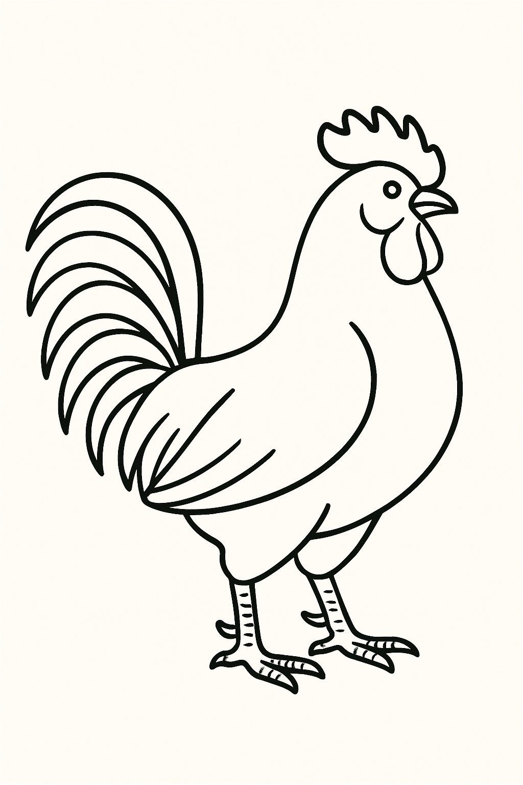 Minimalist Rooster