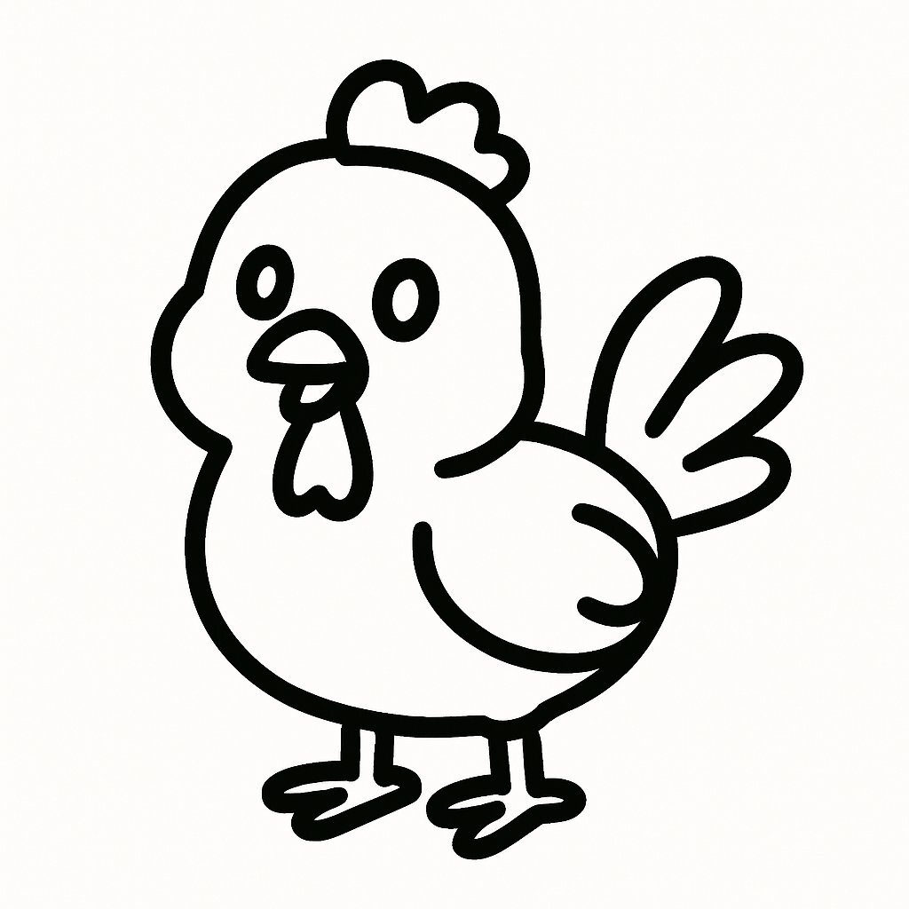 Modern Neon Chicken