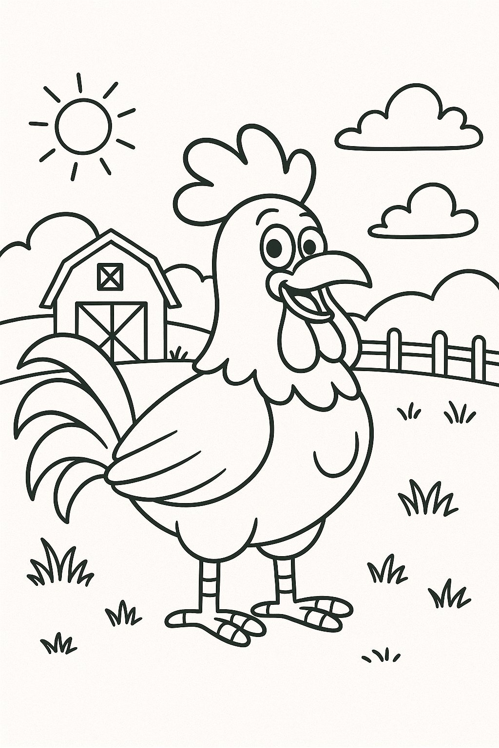 Chicken Coloring Pages for Kids 2026 - Free PDF